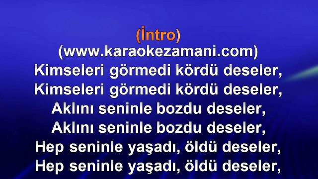 Orhan Ölmez - İki Elin Kanda Olsa Da Gel - 2008 TÜRKÇE KARAOKE