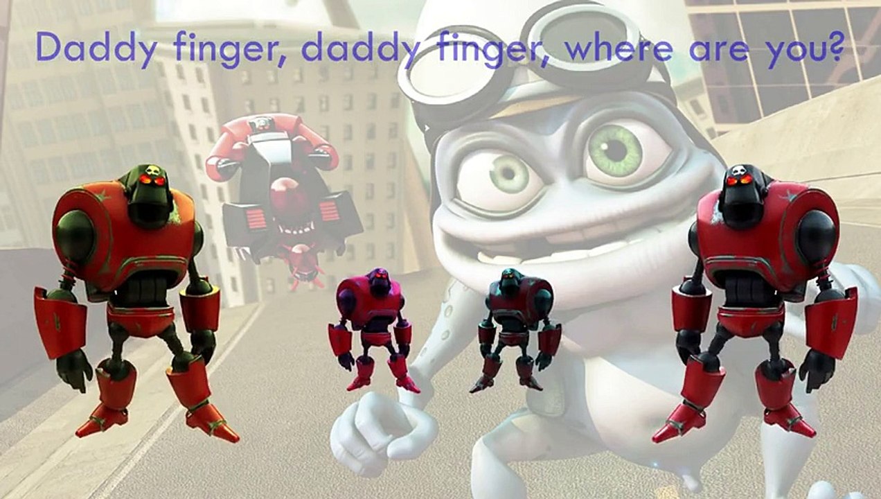 Crazy Frog Finger Family Song Daddy Finger Nursery Rhymes Robot Full animated cartoon engl
