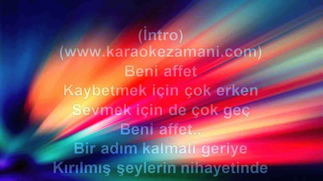Özcan Deniz - Beni Affet - 2005 TÜRKÇE KARAOKE