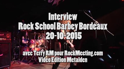 CRANKS - Interview Bordeaux - Rock School 20/10/2015