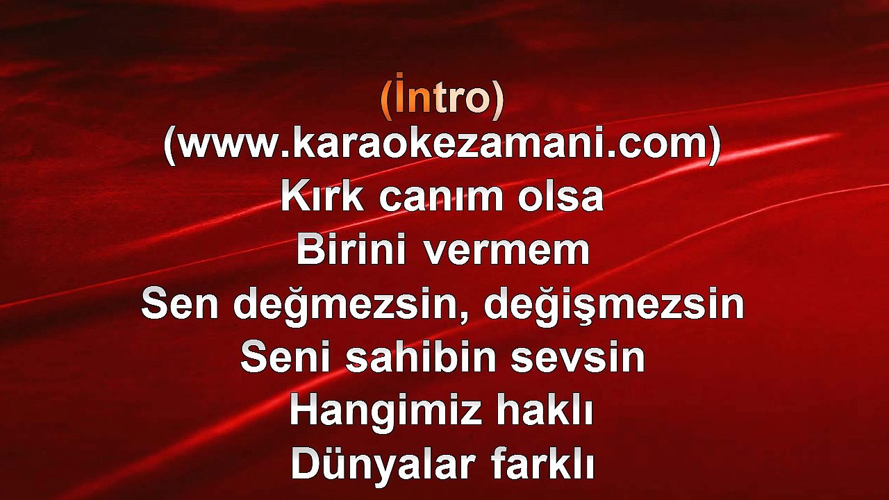 Özgün - Şeytan - 2005 TÜRKÇE KARAOKE