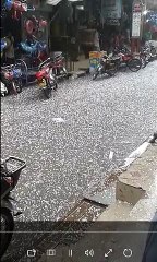 Fastest Snow falling in Gujranwala 2015