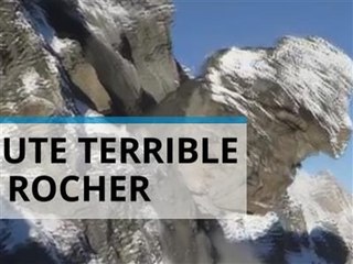 Spectaculaire éboulement en Suisse