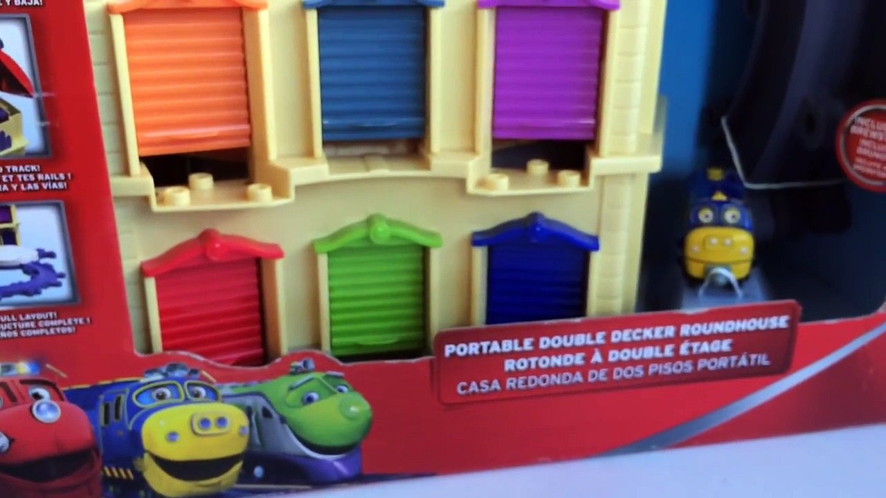 Chuggington Portable Double Decker Roundhouse Tomy Unboxing Demo Review