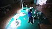Minecraft : Sugar Metropolis de Brendan Jamison et Mark Revels, Time-lapse de l'installation