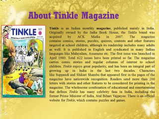 Tinkle Magazine Advertisement