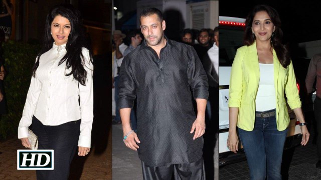 Prem Ratan Dhan Payo Special Screening By Salman Khan For Madhuri Dixit and Bhagyashree