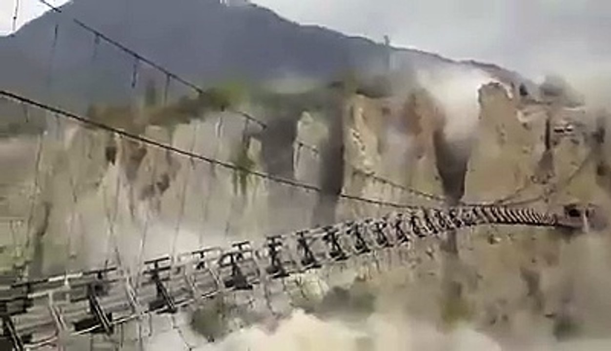 Earthquake shocks near Danyore bridge Gilgit