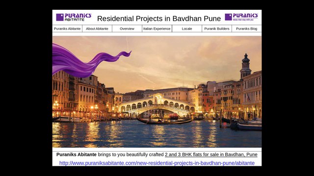 Puranik Abitante Residential Flats in Bavdhan Pune for Sale