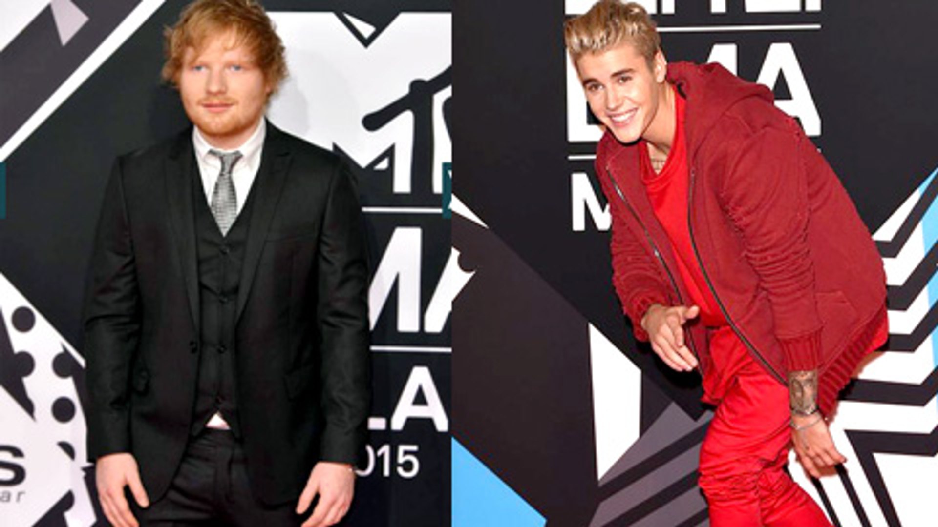 Justin Bieber, Ed Sheeran - Worst Dressed EMA 2015
