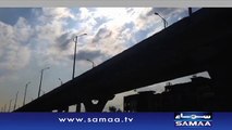 Massive quake swings Metro bus bridge in Pindi _ SAMAA TV