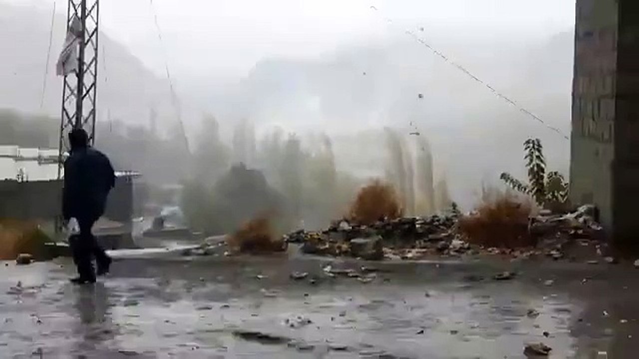 Snowstorm From Ultar After Earthquake