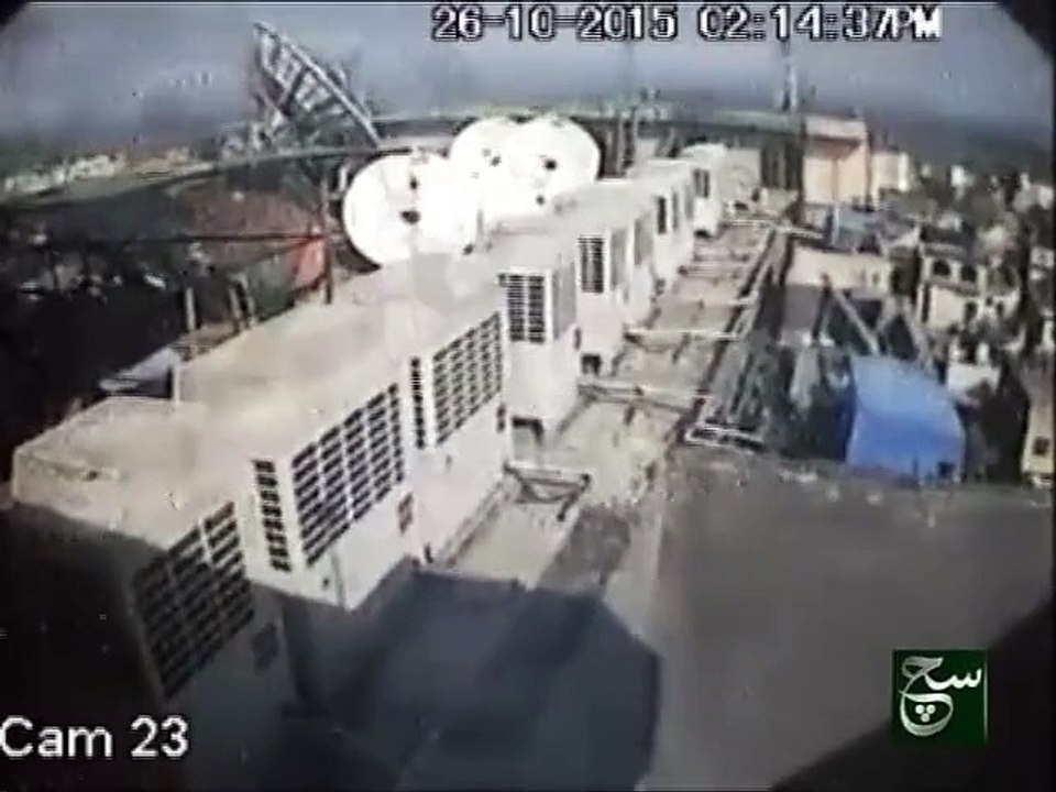 Earthqukae cctv footage of private building camera..