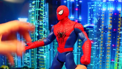 Spiderman Web Warriors Web Copter And Triple Attack Spider-man Toy Review and Parody