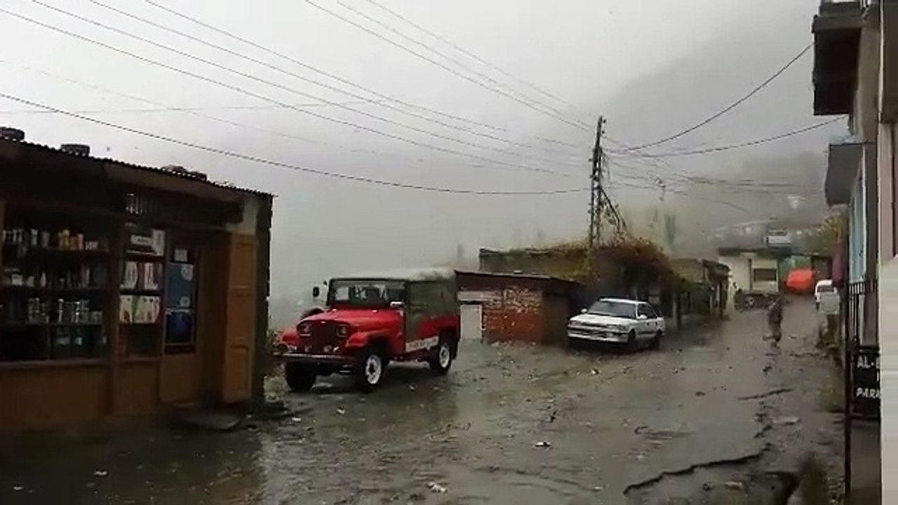 Snowstorm From Ultar After Earthquake