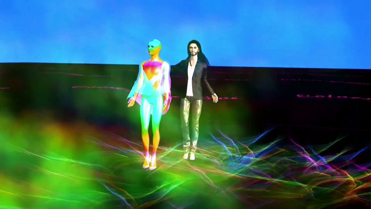 Conchita Wurst - Colors of your love - Animazione 3D - video by Friederike Worff