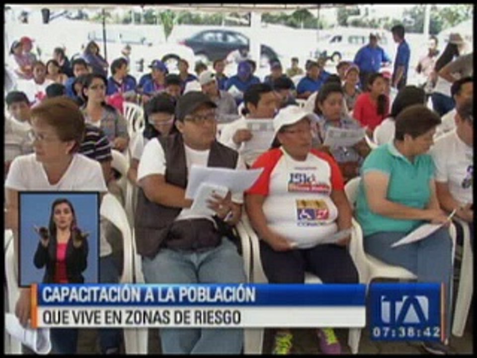 Se realizó capacitación a la población que vive en zonas de riesgo por el Cotopaxi
