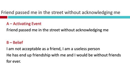 Friend passed me in the street without acknowledging me