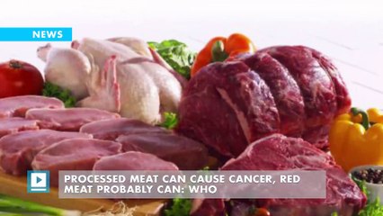 Processed meat can cause cancer, red meat probably can: WHO