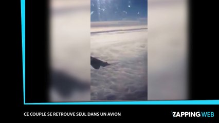 Ce couple se retrouve seul dans un avion (Vidéo)