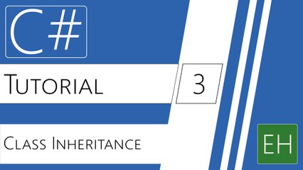 C# Visual Studio Tutorial #3 - Class Inheritance