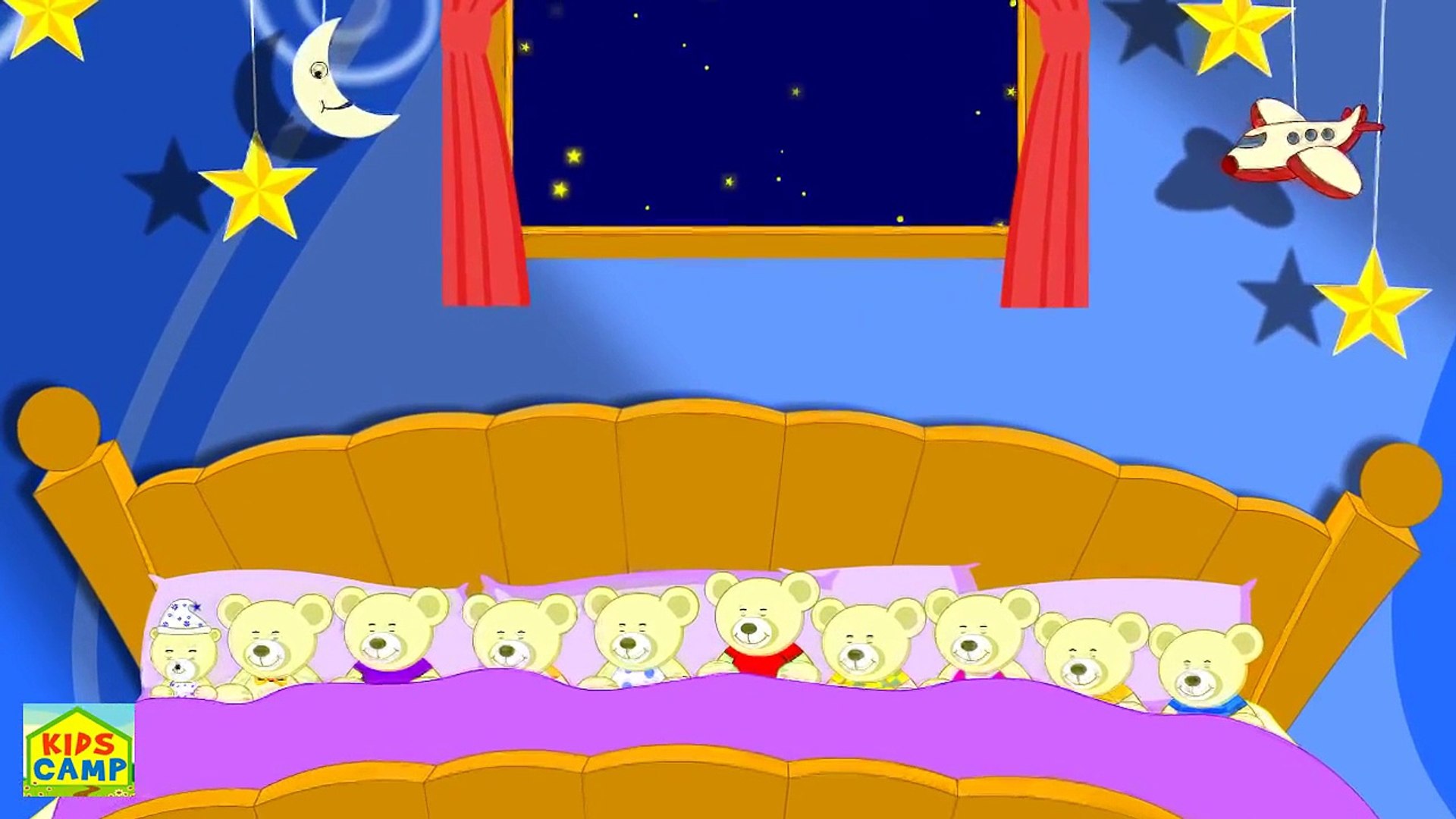 Ten in the Bed | Nursery Rhyme | Popular Nursery Rhyme by KidsCamp -  Dailymotion Video