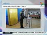 Ucrania: autoridades electorales demandan repetir elecciones locales