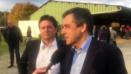 François Fillon en déplacement dans le Limousin