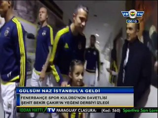 Şehit Bekir Çakır'ın yeğeni Gülsüm Naz derbiyi izledi
