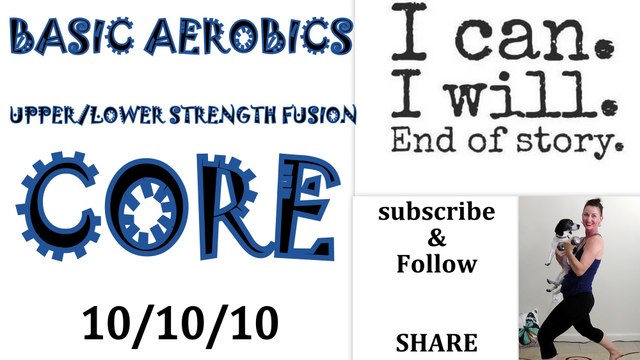 Beginner Low Impact Cardio Workout: 10/10/10/ **Floor Aerobics **UPPER& LOWER Toning**Core**