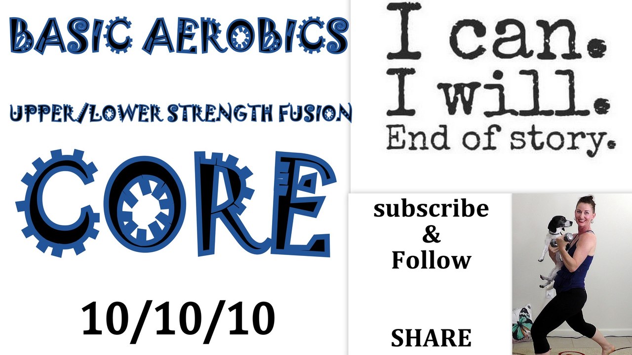 Beginner Low Impact Cardio Workout: 10/10/10/ **Floor Aerobics **UPPER& LOWER Toning**Core**