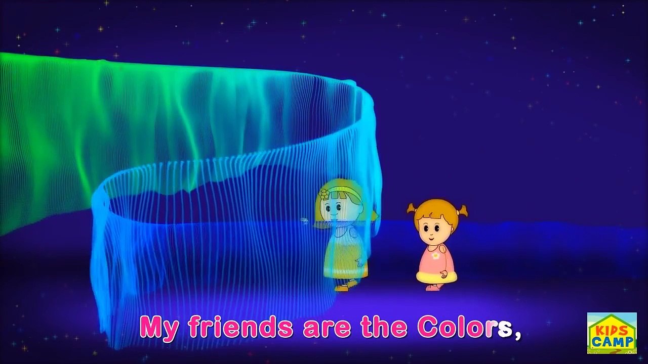 Colors Song | Nursery Rhymes | Learn Colors with Elly & Eva | Original Song By Kidscamp
