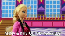 Frozen Anna Wedding to Kristoff or Hans. With Elsa, a Spell and Gaston. DisneyToysFan