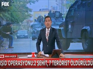 Diyarbakır'da 2 polisin şehit olduğu 7 IŞİD Militanının öldürüldüğü operasyonun görüntüleri