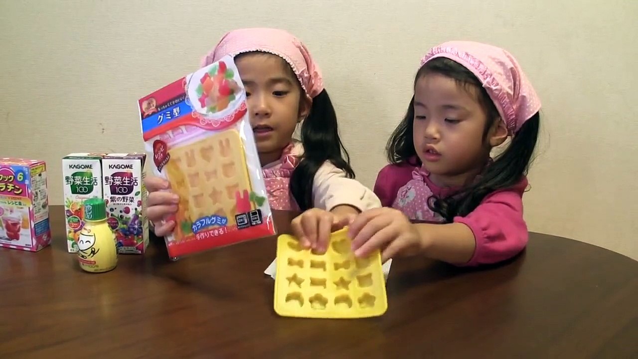手作り野菜グミ作ってみた handmade vegetables gummy candy