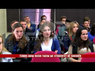 TENORI AGIM HUSHI TAKIM ME STUDENTËT NË SHKODËR