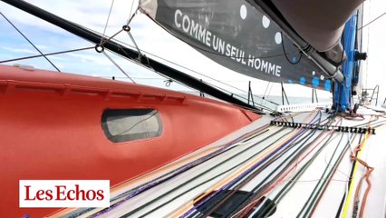 Transat Jacques Vabre : avec Eric Bellion sur une "Formule 1 des mers"