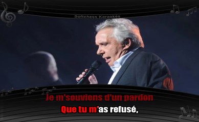 karaoké Michel Sardou - Je me souviens d'un adieu (sans choeurs)