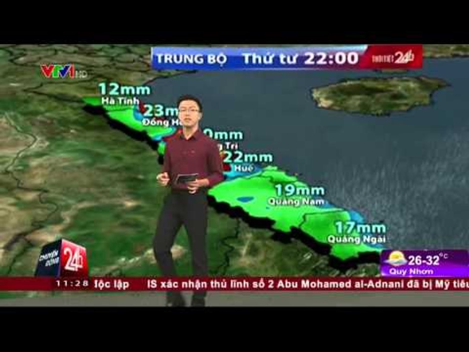 THỜI TIẾT | 11H30 - 14/10/2015