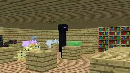 Minecraft Animation -Mob school- Crafting