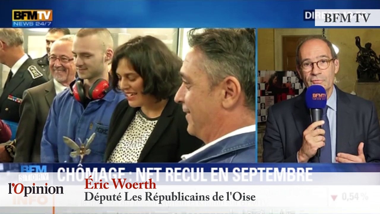 TextO’ : Chiffres du chômage - Eric Woerth : "C'est un échec total (...) le chômage de masse est une caractéristique française."