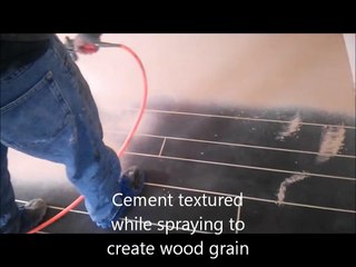 Wood Concrete  How to make concrete look like wood flooring