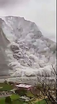 Landslide in Hunza Valley Pakistan After Earthquake