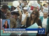 Protestas por reubicación de trabajadores sexuales