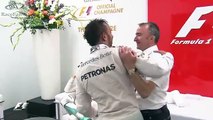 Violent échange de casquette entre Lewis Hamilton et Nico Rosberg