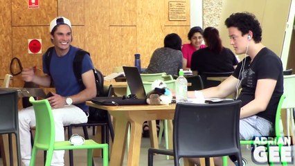 GIRL MASTURBATING IN THE LIBRARY PRANK