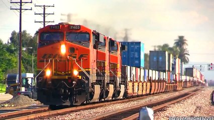 AMTRAK, BNSF & METROLINK TRAINS in SANTA FE SPRINGS, CA (12/13/14)