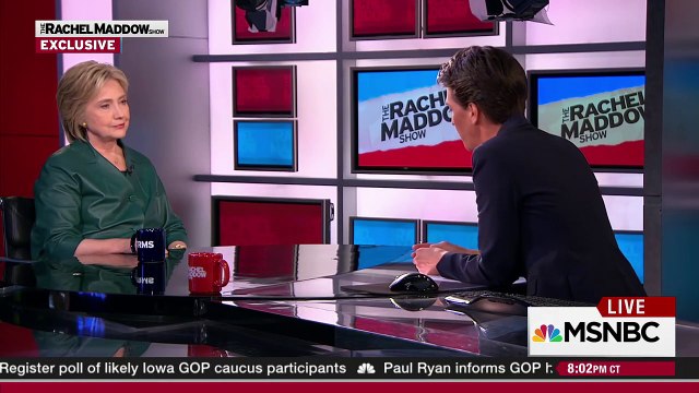 RACHEL MADDOW SHOW 10/26/15 Hillary Clinton holds out hope for Republican cooperation, compromise