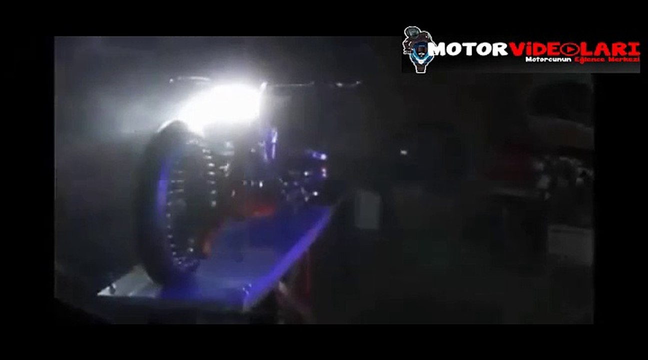 Motorcycle Flashily Chopper on Road