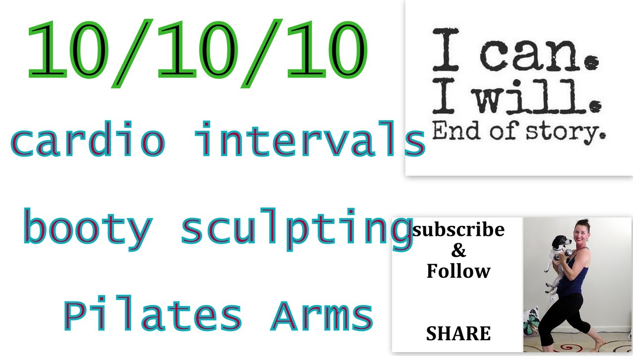 Low Impact Cardio & Aerobics Weight Loss Workout: Cardio Intervals/Booty Sculpt/Pilates Toned Arms